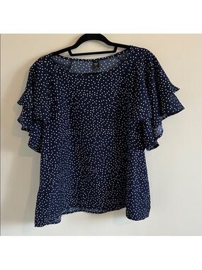 Plus - Polka Dot Blouse - 3X / 18